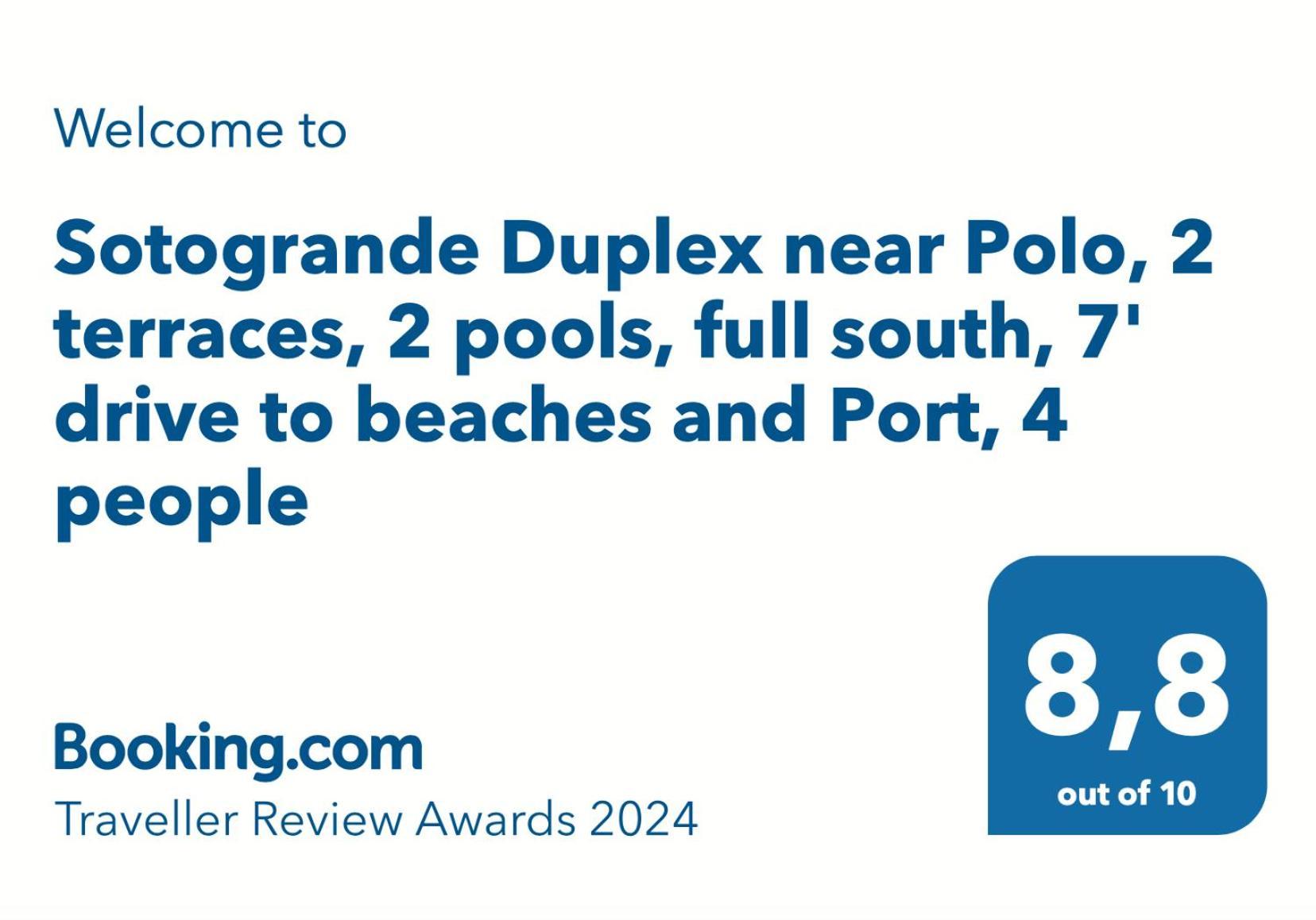 Sotogrande Duplex Near Polo, Best Pool View, 2 Pools, Full South, 7 Drive To Beaches And Port 外观 照片